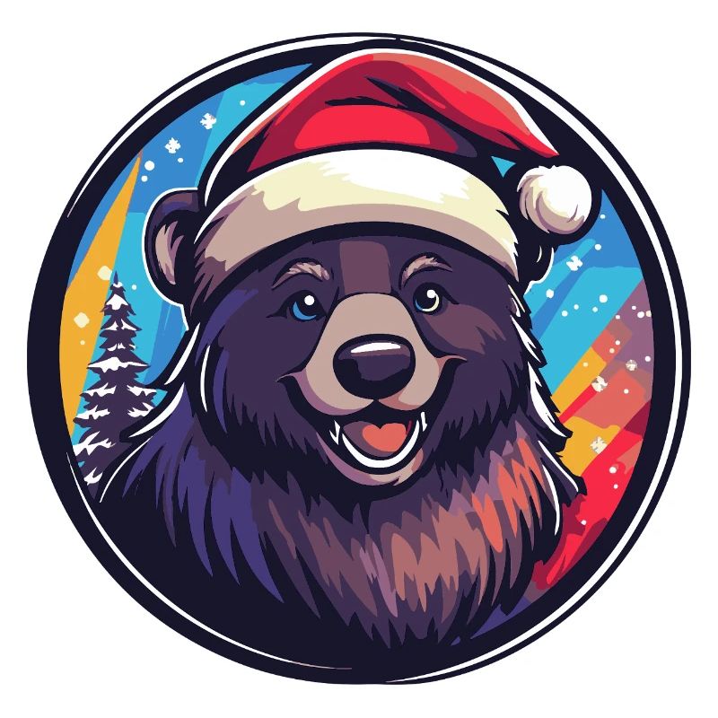 Bear with Santa Hat