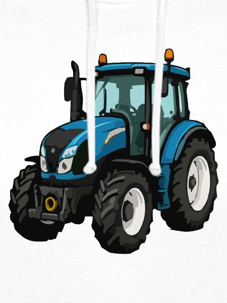 Blauer Traktor Illustration