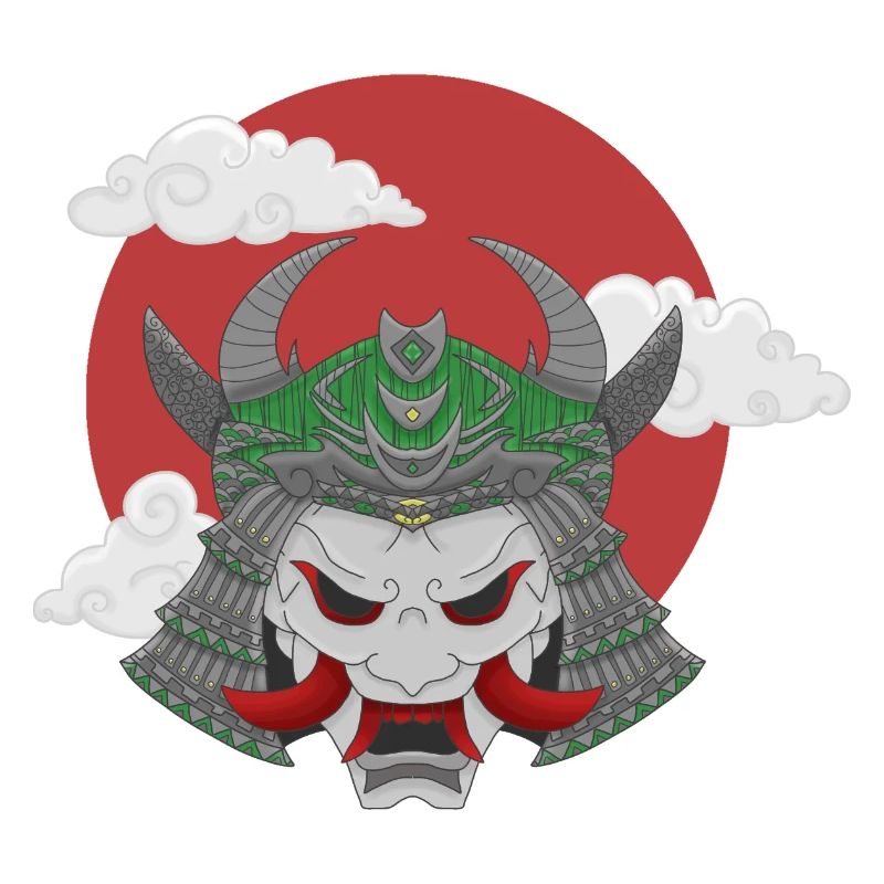 Oni x Samourai Gris Vert