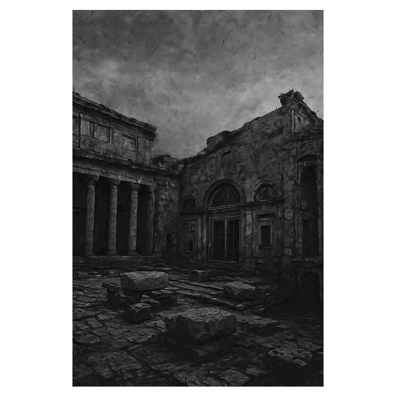 Monochrome Ruin in Decay
