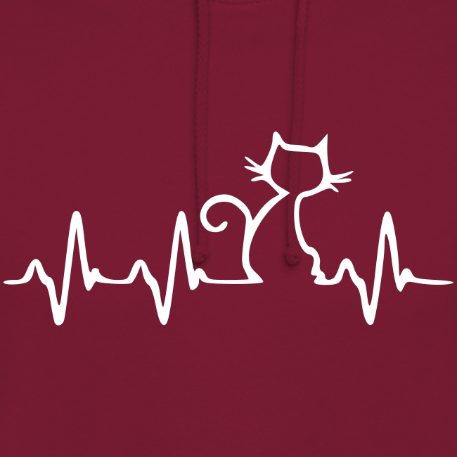 Vorschau: Cat Heartbeat - Unisex Hoodie