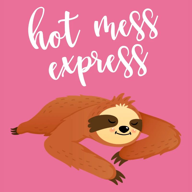 Hot Mess Express Lazy Cute Sloth