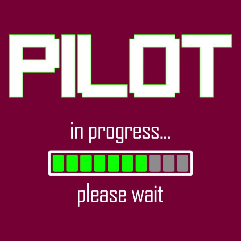 Pilot In Progress Please Wait - Piloten Geschenk