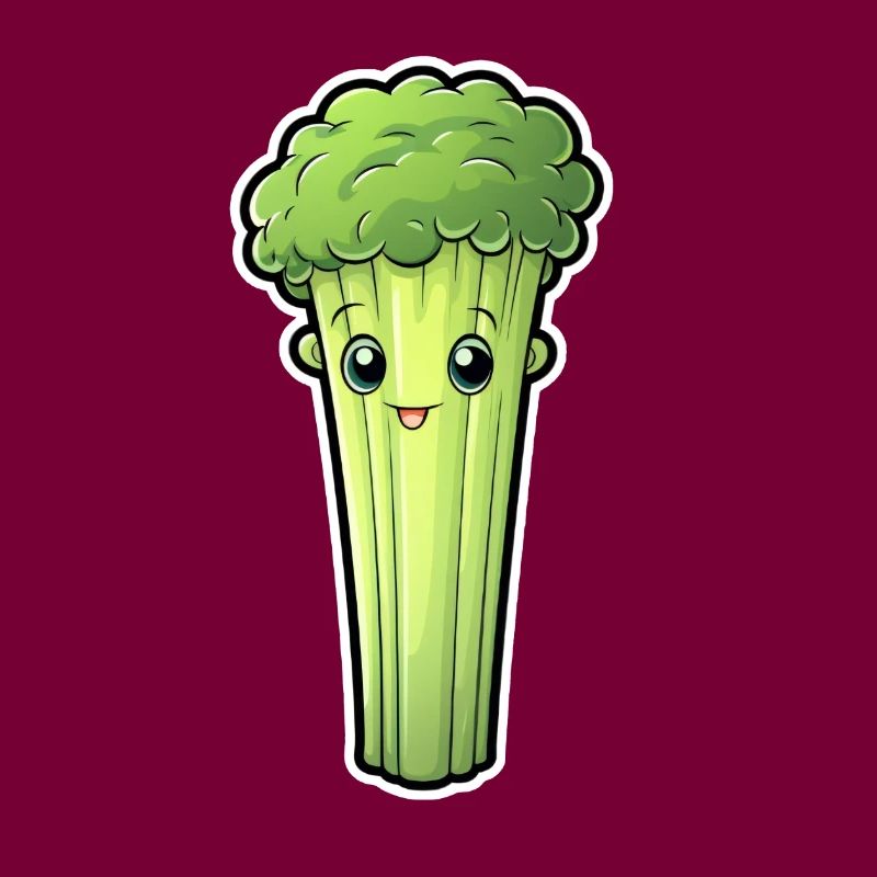 Staudensellerie oder Stangensellerie Kawaii