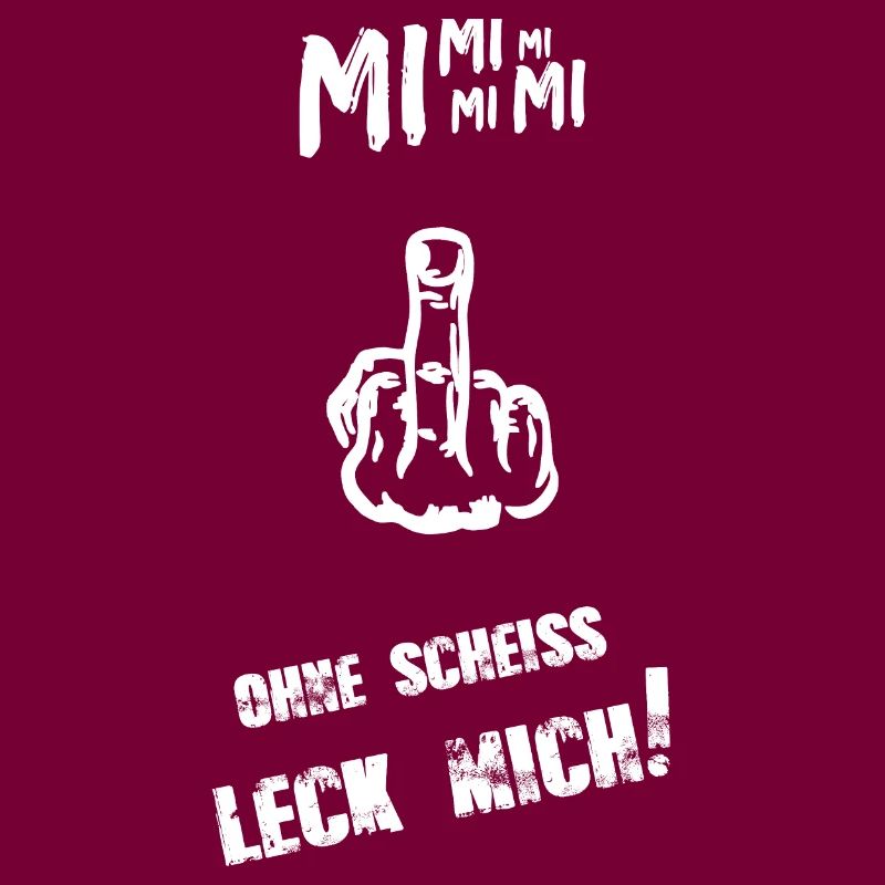 Mittelfinger Mimimi weiss