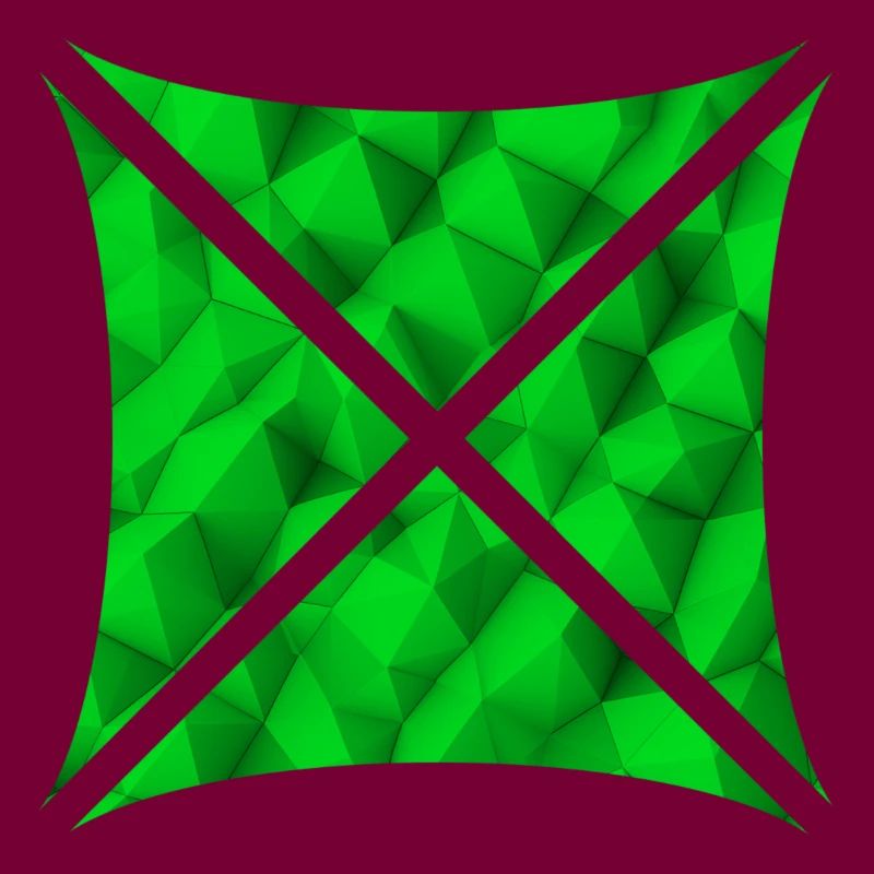 Conception de polygone abstrait vert
