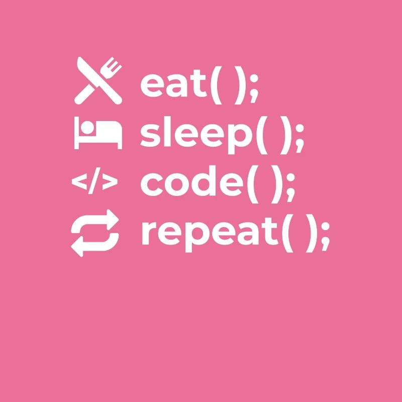 Eat Sleep Code Repeat - Coder Informatiker