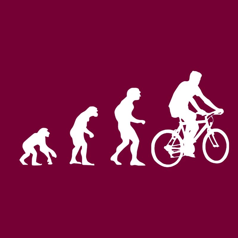 Evolution, singes au cycliste, vtt