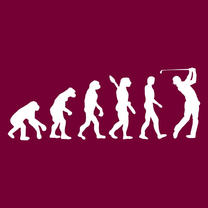 Golf Evolution Golfball Golfschläger Golfer Sport
