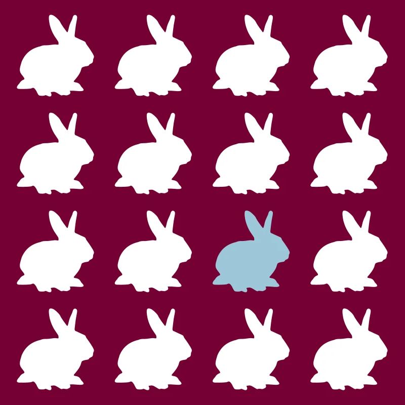 rabbit easter pattern easter