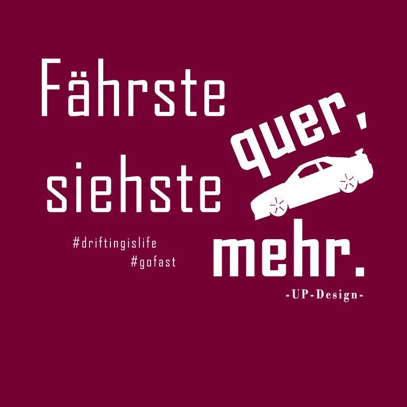 Fährste quer, siehste mehr!