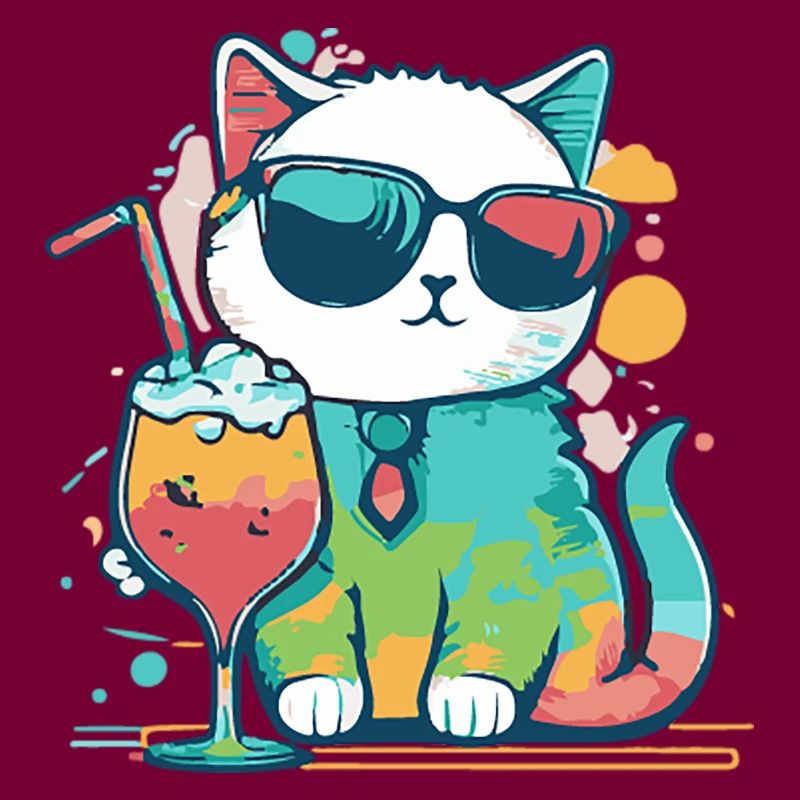 Le chat le plus cool de la plage