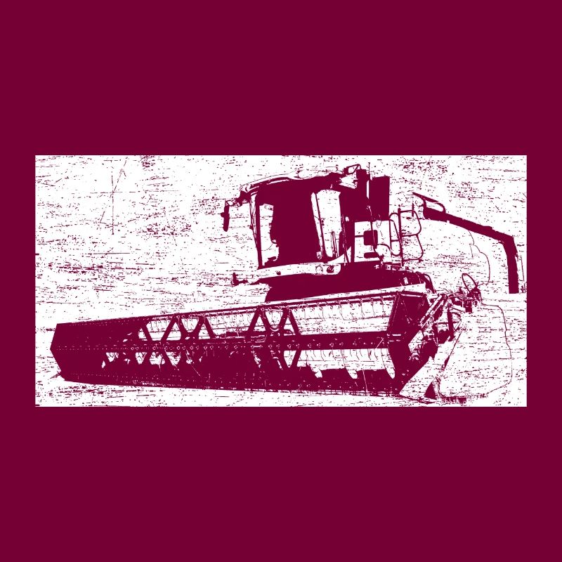 Combine grain corn thresh farmer