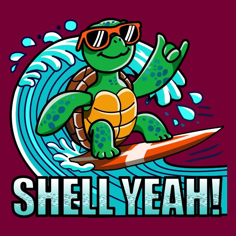 Surf Turtle – Shell yes Surfing Turtle