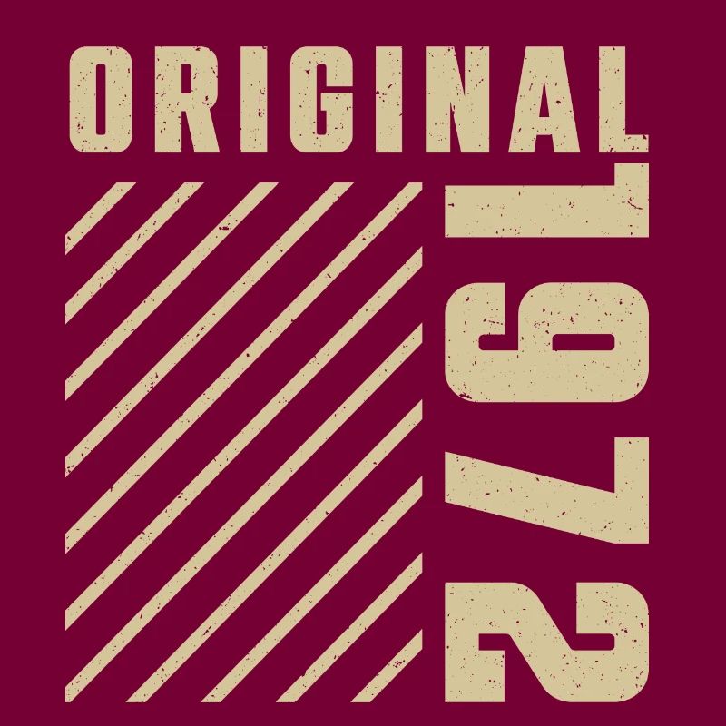 Original 1972 Authentic 1972 Vintage Bursdag