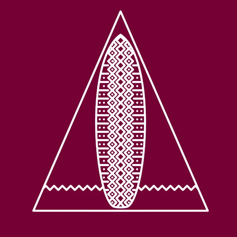 Surf Triangle (Monochrome White)