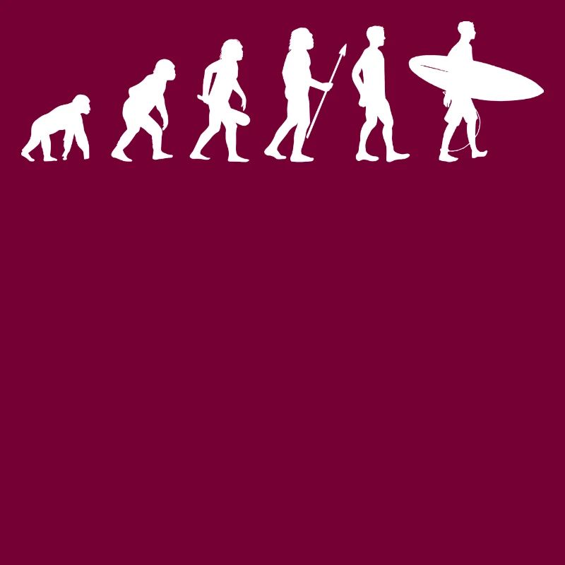 Surfing Evolution - Surf Surfer Affe Mensch