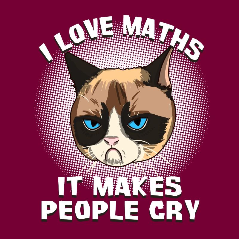 Chat Chat Prof de maths Chat Grumpy Mathe Gesche
