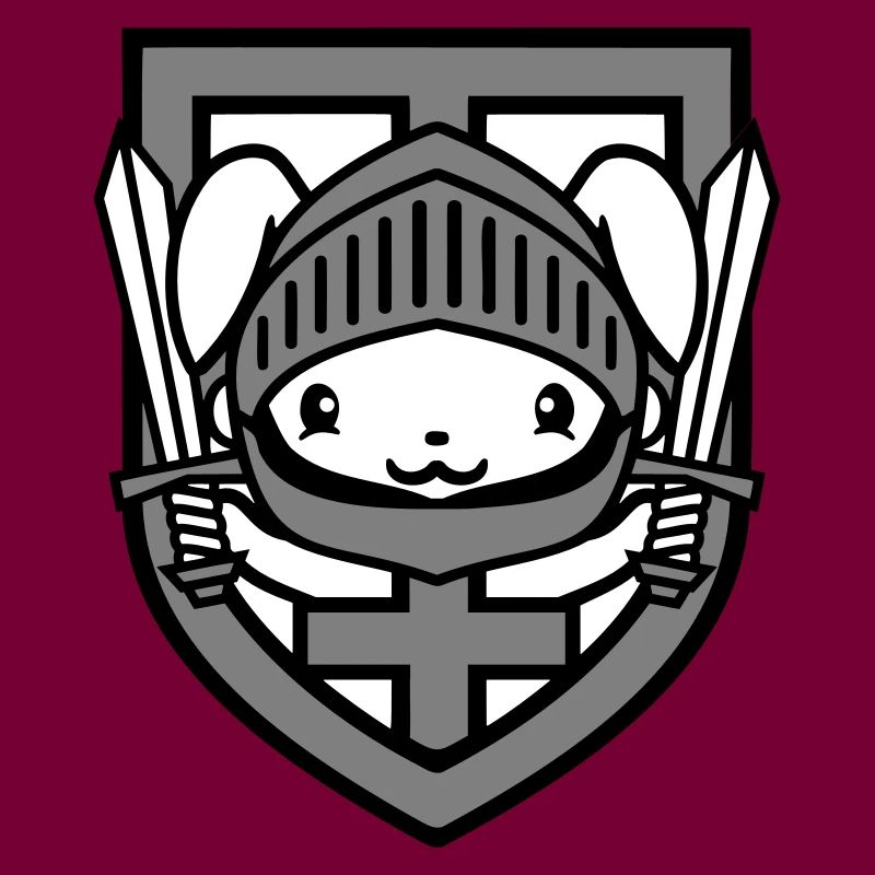 Rabbit Knight Sword Shield Armor Helmet Castle Hero