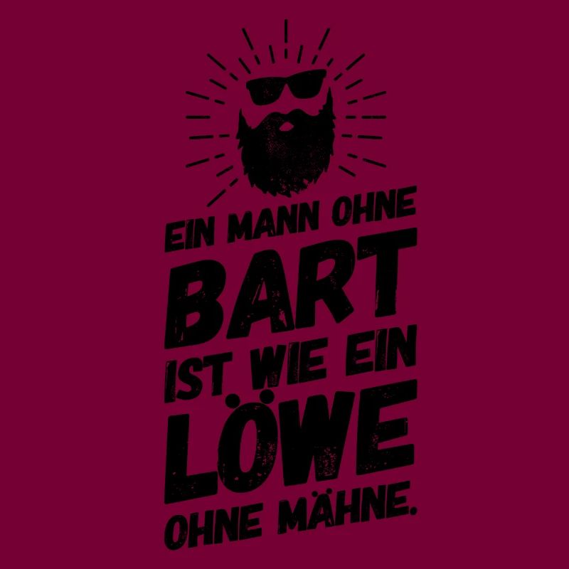 Bart bärtig Vollbart Lustige Sprüche Löwe