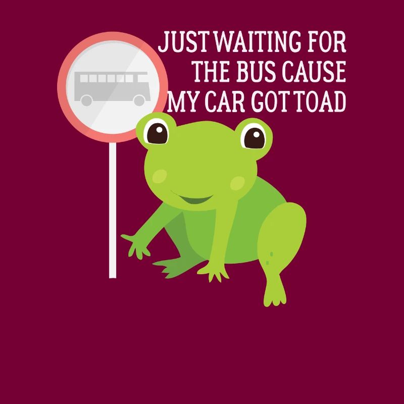 J’attends juste le bus parce que ma voiture s’amuse à crapauder