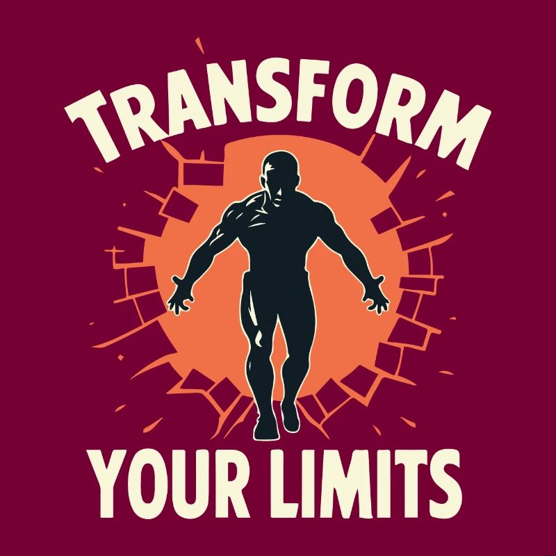 TRANSFORM YOUR LIMITS (BRIGHT TEXT DESIGN)