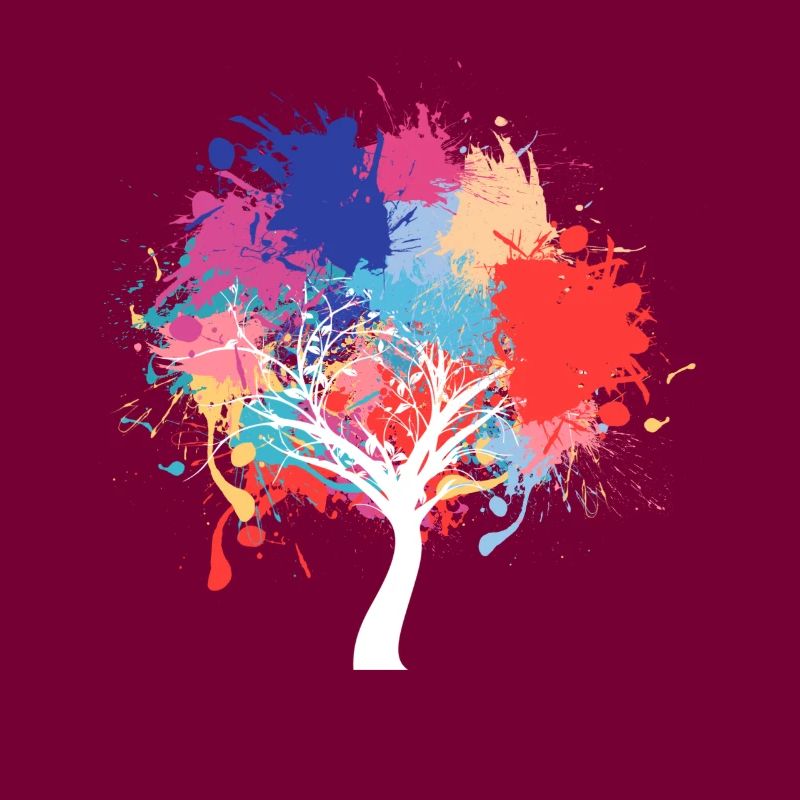 Umweltschutz Tree paint splash