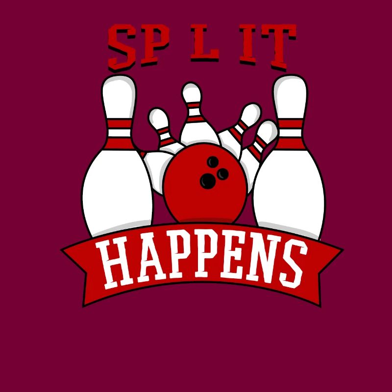 Split Happens Bowling Bowler Bowlingteam Geschenk