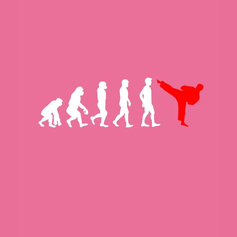 Karate Entwicklung - Evolution eines Karatekämpfer