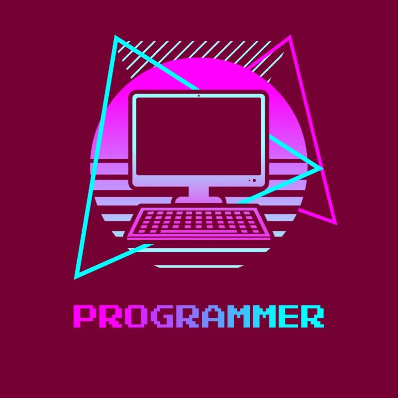Retro Programmer Computer Programming