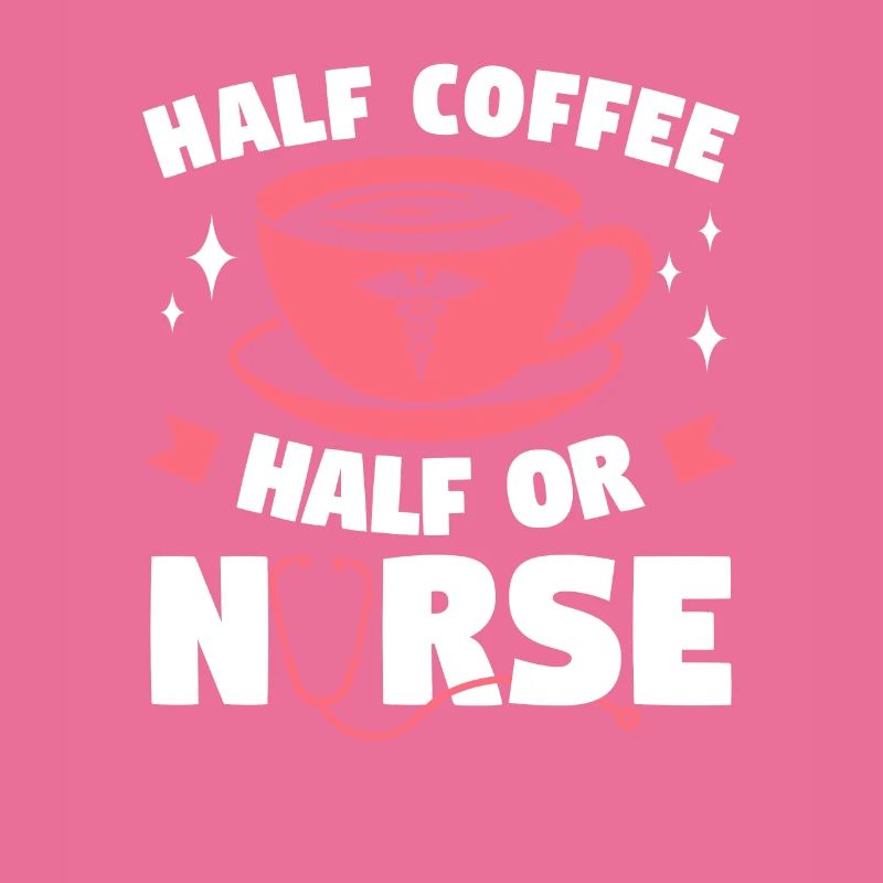 Halber Kaffee Halb ODER Krankenschwester OP-Krankenschwestern RN