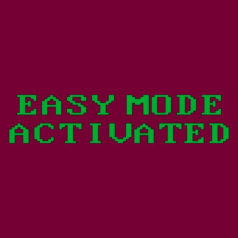 easy mode activated statement retro DOS vintage