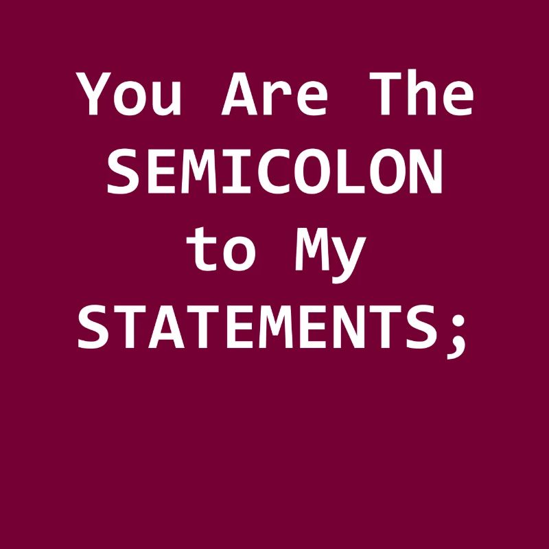 Programmierer Semikolion Computer Science Geschenk