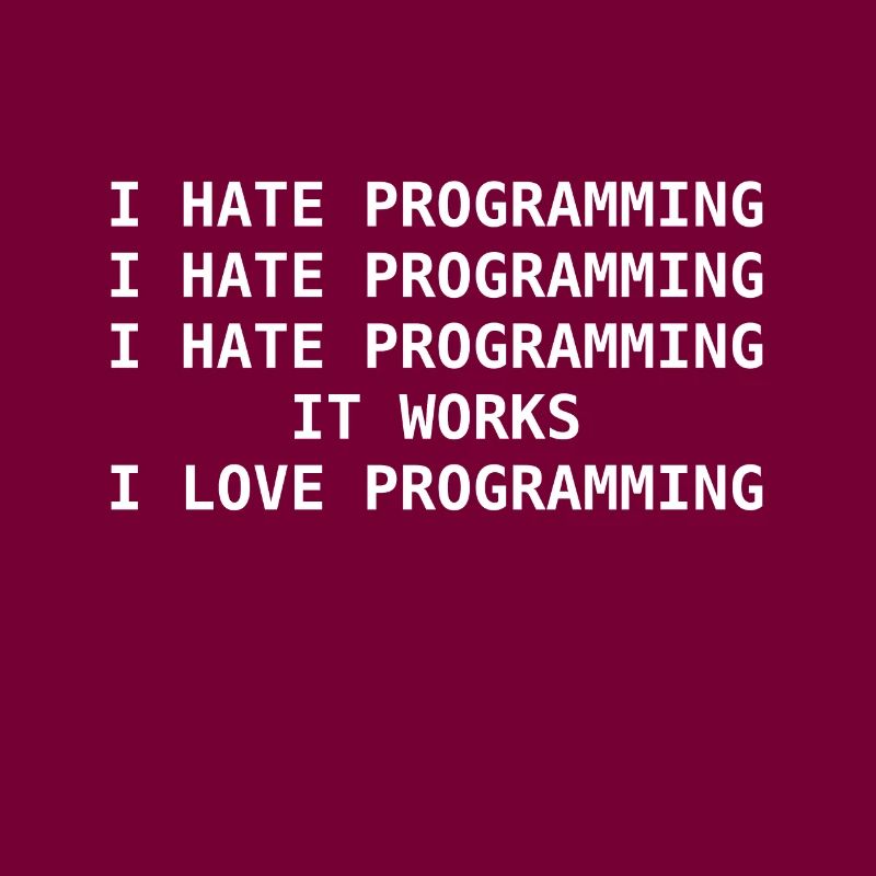 Je déteste la programmation idée nerd informatique