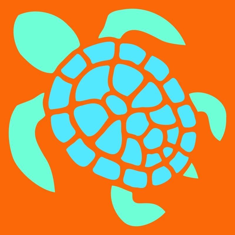 Turtle Logo Turtle Shell Pattern Icon