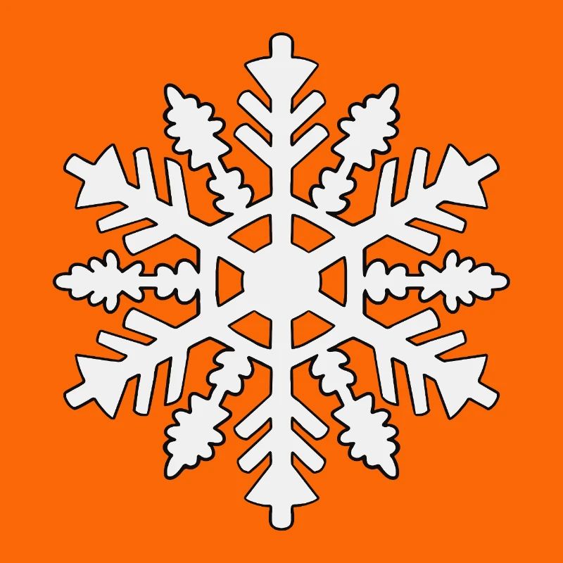 Silhouette de flocon de neige
