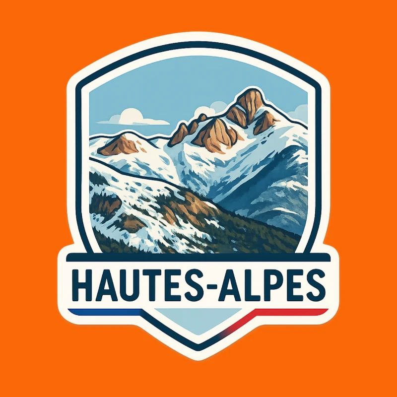 Blauer Alpen-Schild