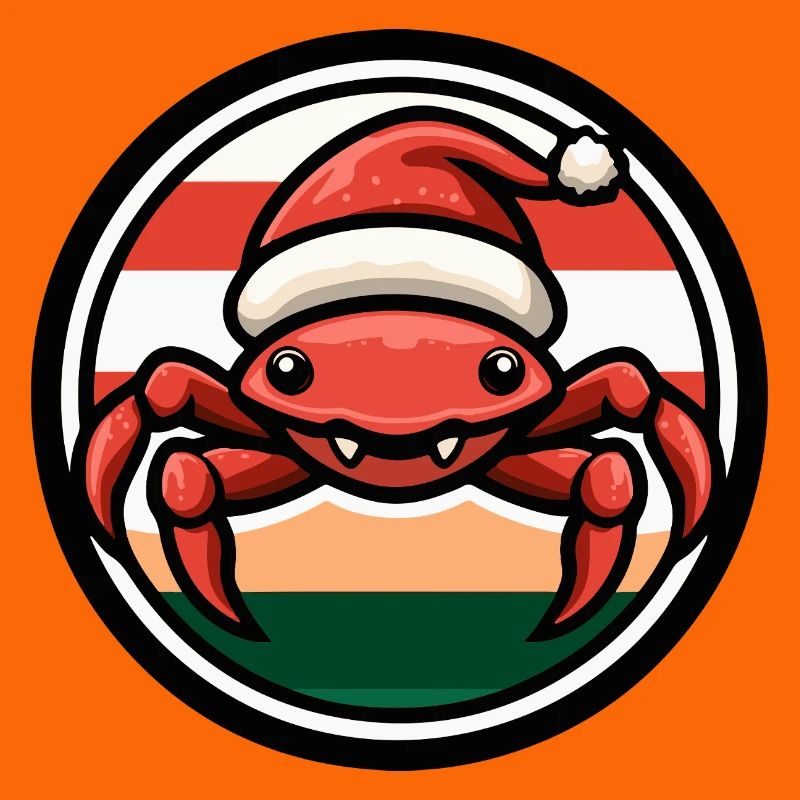 Weihnachtskrabbe im Feststil