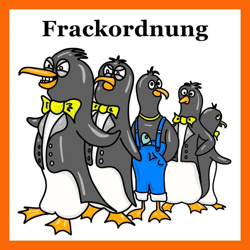 Dessin animé drôle de Pingouin – Motif d’ordre de queue-de-pie blanc