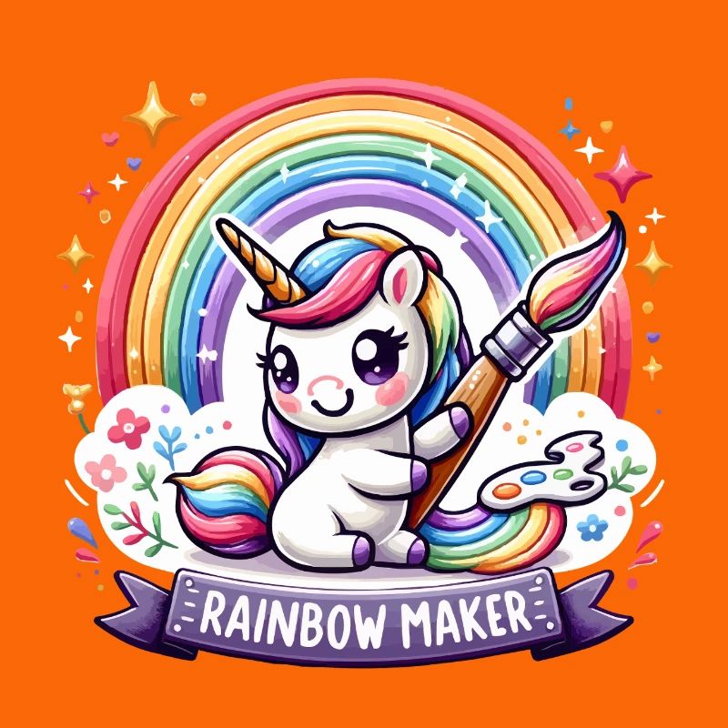 Regenbogen-Einhorn Maler