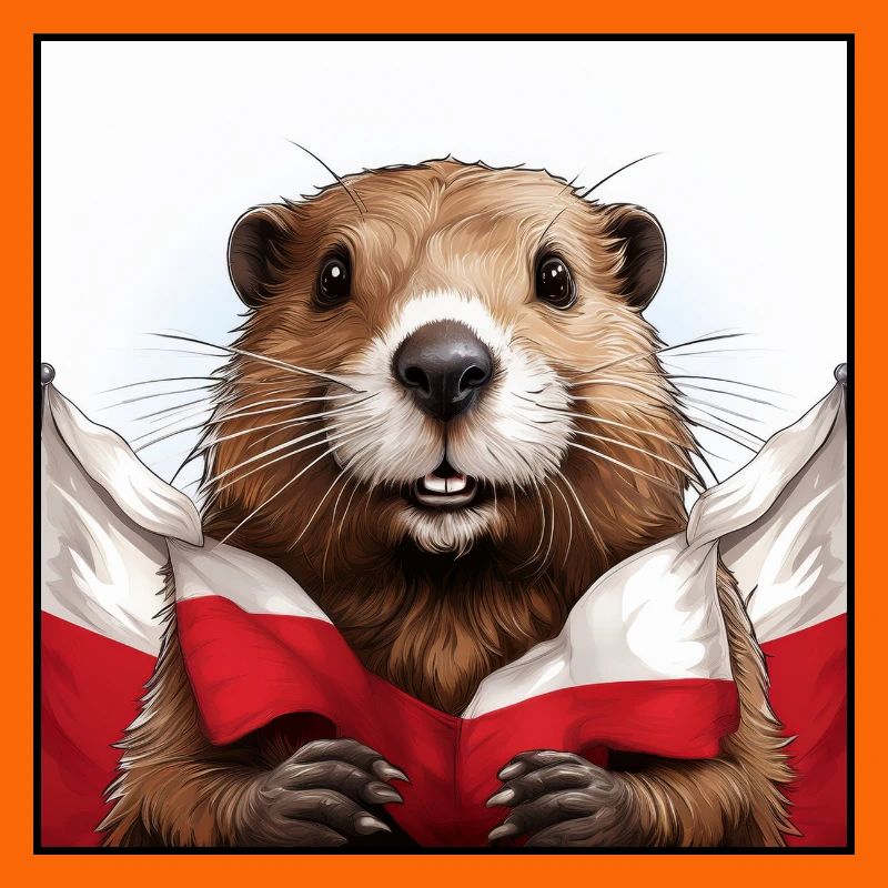 Drapeau de la Pologne du Beaver