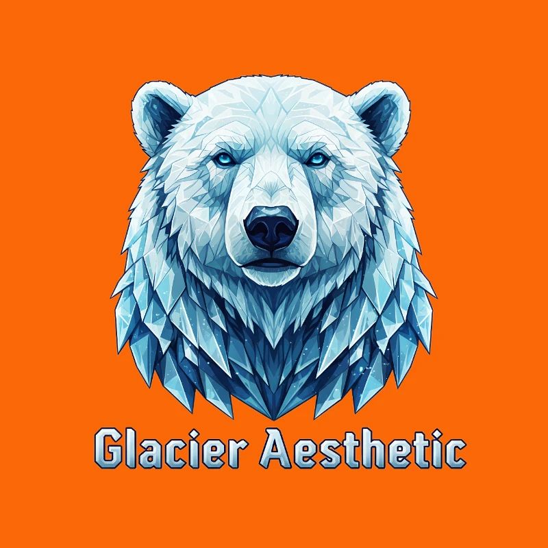 Polygone esthétique du glacier Polar Bear