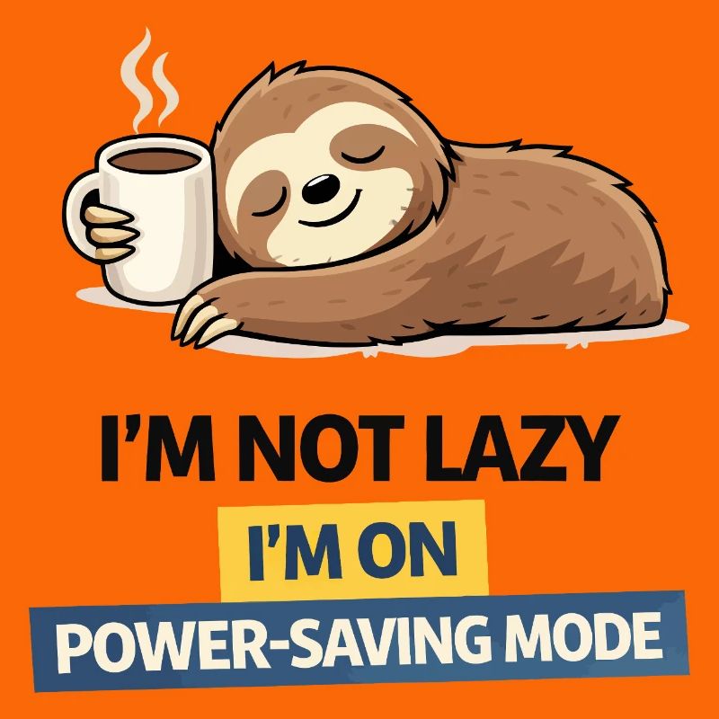 Sloth Power Saving Mode Tee