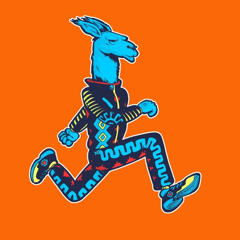 Lama bleu runner
