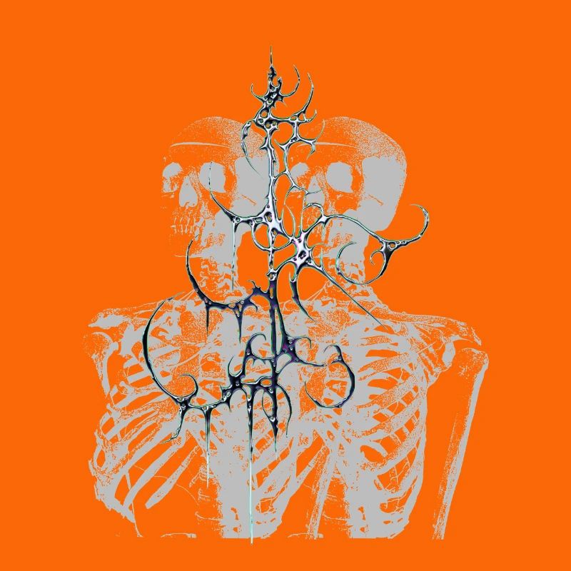 Conception esthétique de glitch skeleton melt