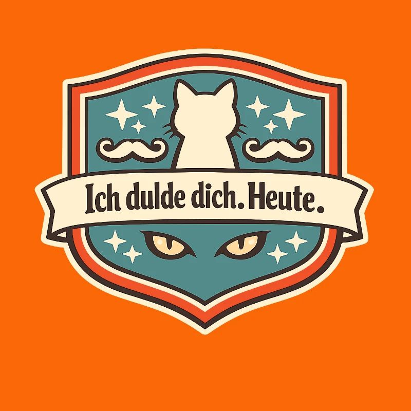 Katzenabzeichen Ich dulde dich Heute