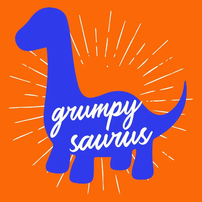 Grumpysaur Funny Dinosaur Brachiosaurus Design
