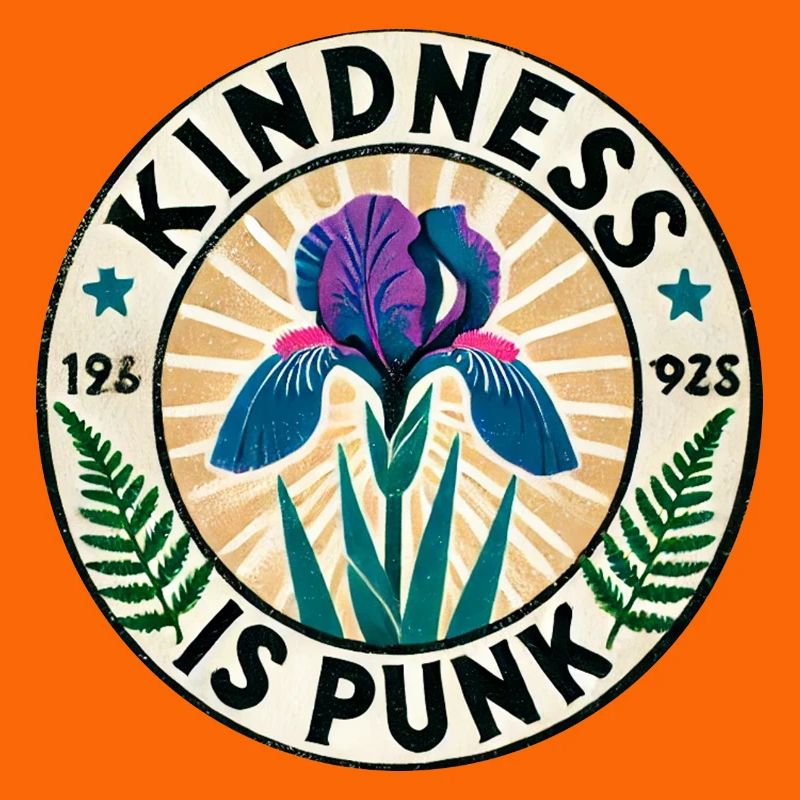 Freundlichkeit ist Punk-Iris-Patch