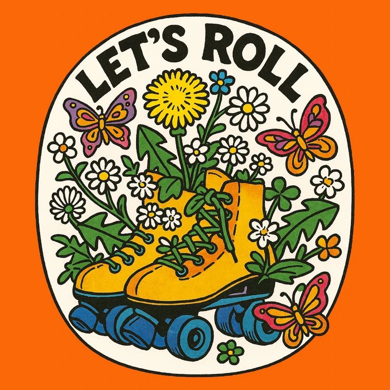 Let's Roll Floral Roller