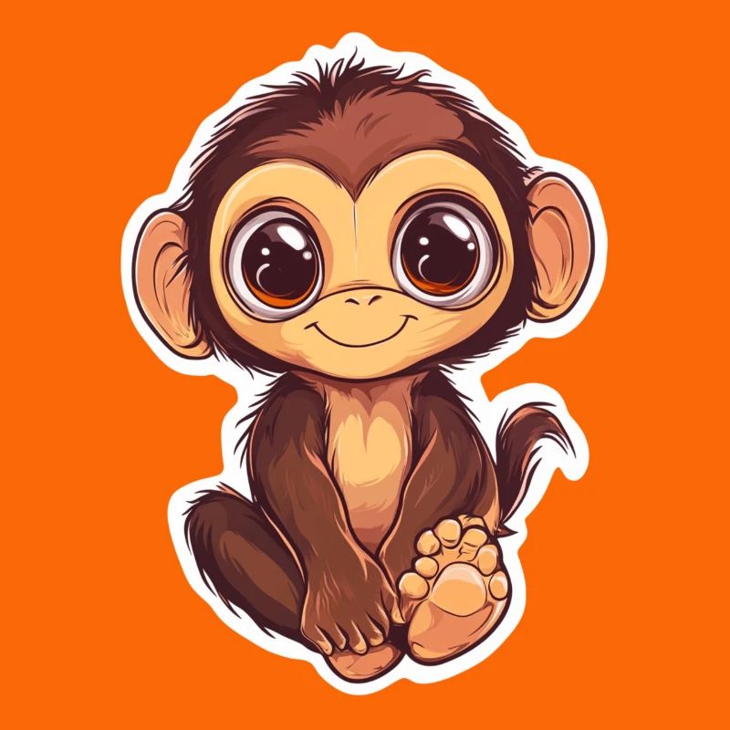Monkey Cute Monkey Gift for Monkey Fans
